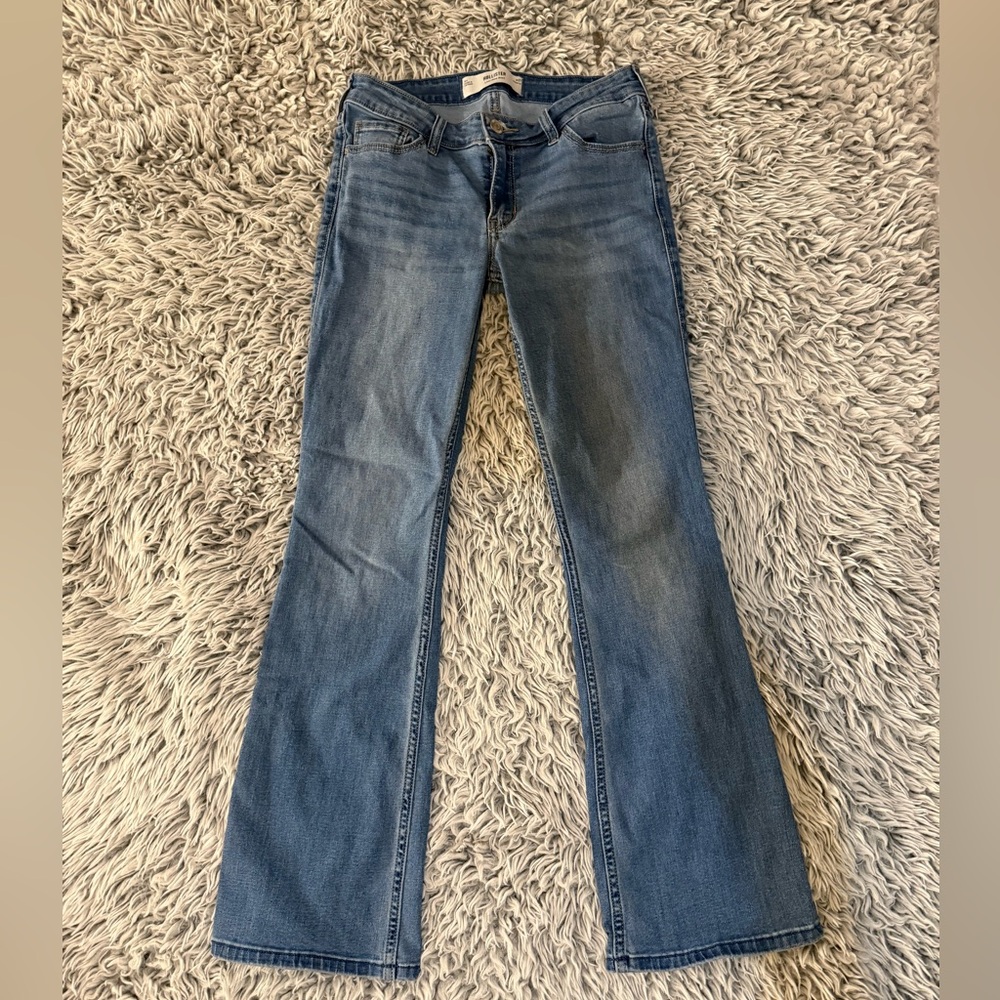 hollister low rise bootcut denim jeans women's